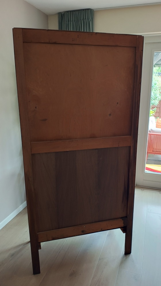 Image 1 of Magnifique armoire à linge Art Déco, penderie, placard à vêtements