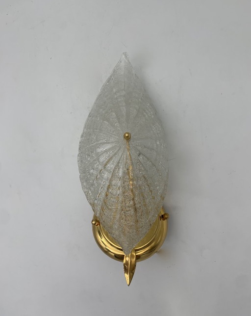 Single wall lamp, Murano wall lamps attributed to Italamp