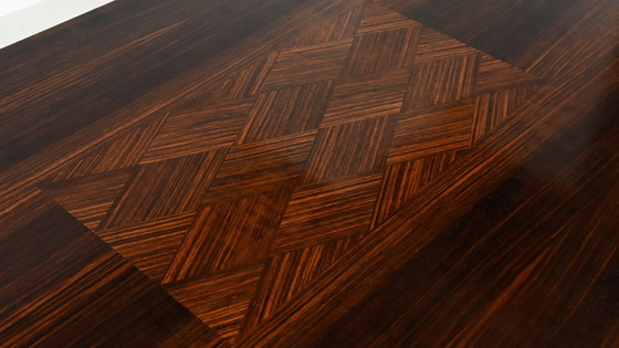 Image 1 of Table de salle à manger Art Déco en bois de rose, France, C.1930