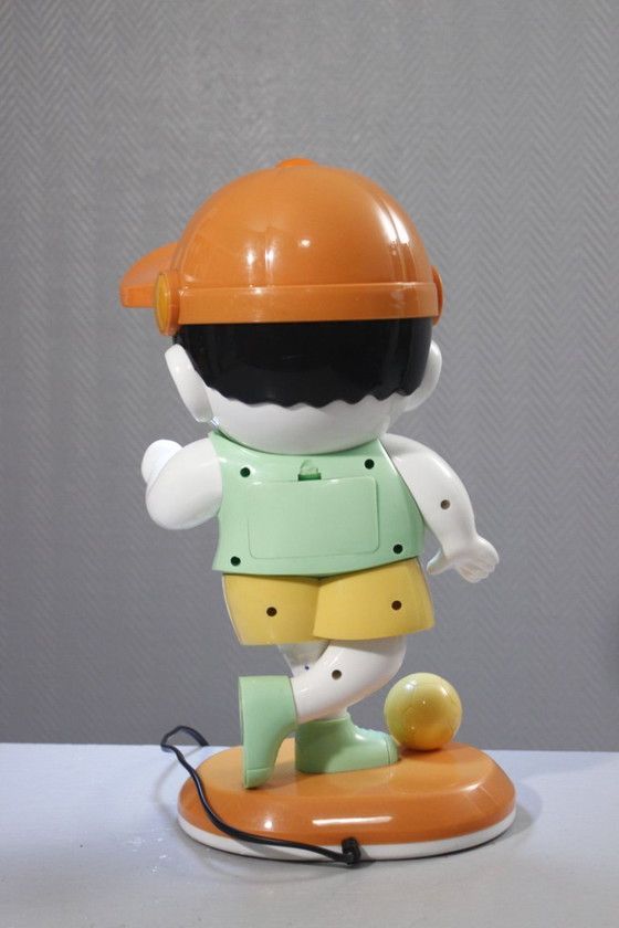 Image 1 of Vintage children's lamp and clock combo with balloon, Pop Art design, 1990s, Post-modern