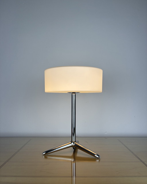 Minimalist Tripod Table Lamp, Desktop Lamp, Netherlands, Mid-Century, Space Age, Sputnik, Industrial Design, Rare, 1980s