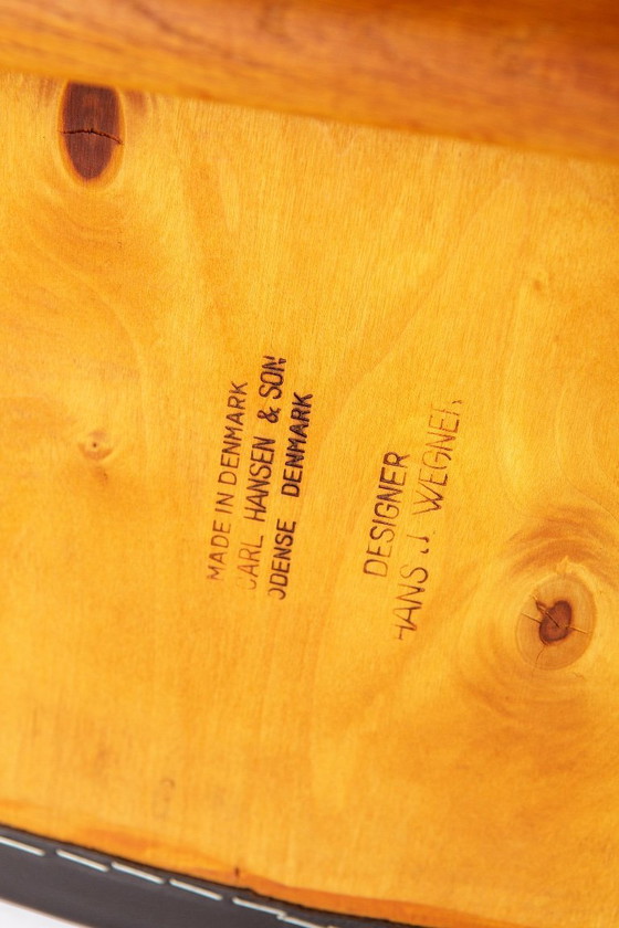 Image 1 of CH29 Sawbuck Chair von Hans J. Wegner für Carl Hansen & Søn | Dänische Eiche | 1960er Jahre