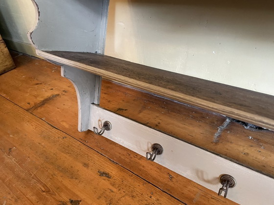 Image 1 of Grande scaffale da parete, scaffale da cucina con ciotole, stile antico francese