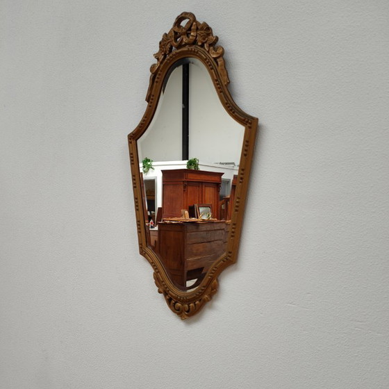 Image 1 of Console table wall console side table marble top and mirror