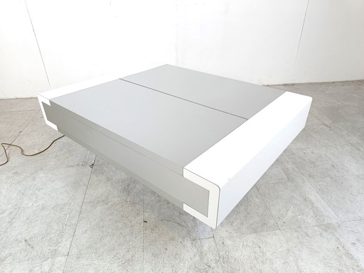 Table basse de bar cachée vintage