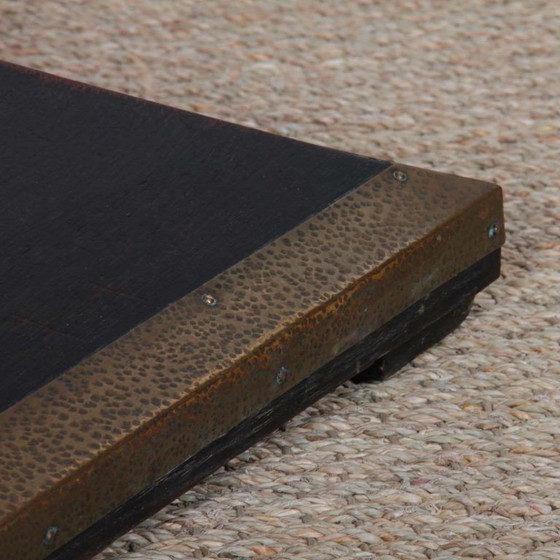 Image 1 of Round wooden high table, early 20th century work