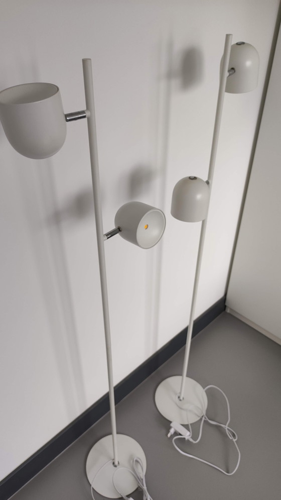 Image 1 of 2x SKANSKA - Lampadaire - LED Dimb. - 2x5W 3000K - Blanc