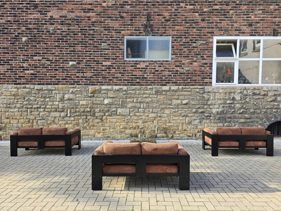 Gavina Knoll International Bastiano Afra Tobia Scarpa 60s 70s Banken Zitgroepset – Bankjes, Textile (photo 8 of 9)