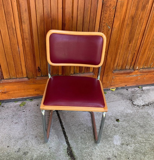 1 von 4 Mid-Century Modern italienischer Marcel Breuer B32 Cesca Stuhl, 70er Jahre