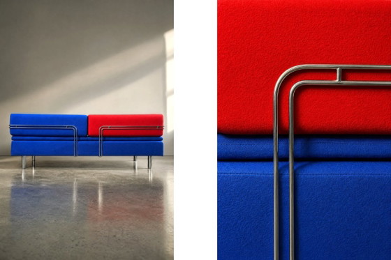 Vintage Mid-Century Danish Modern Memphis Design Sofa Diva Daybed by Gubi Olsen for GUBI, 1984 – Textile (photo 12 of 37)