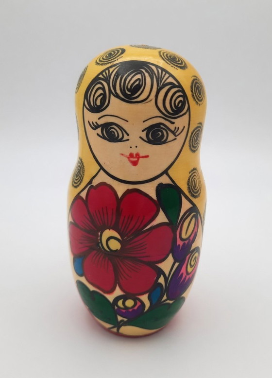 Image 1 of Autentiche bambole Matrioska tinte a mano – Set completo di 5