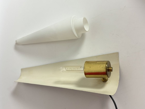 Image 1 of Abat-jour en forme de bougie et douille en laiton, petit accessoire