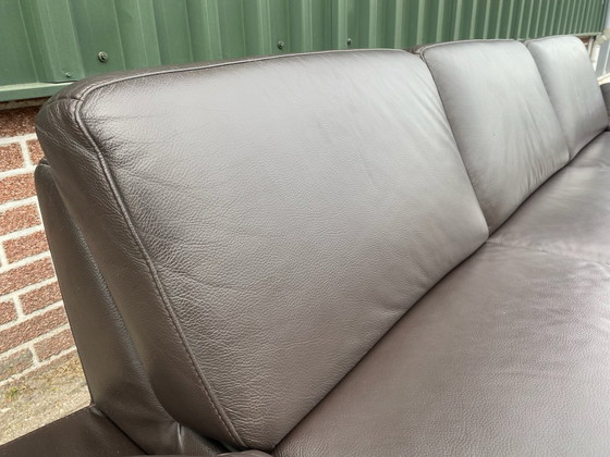 Image 1 of Henders and Hazel Napels hoekbank van bruin leer – Premium loungecomfort – Gratis levering