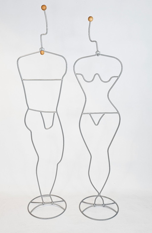 Vintage Ikea - dressboy - set (2) model Häpen - design Ehlén Johansson - Zweden - 80's