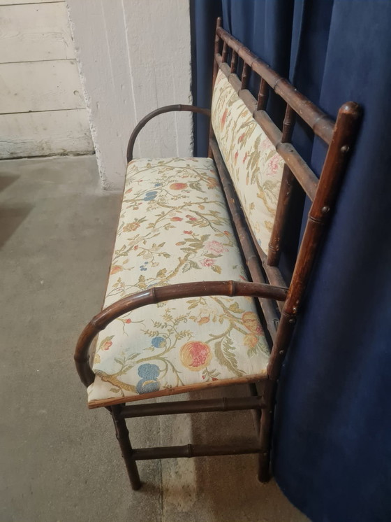 Image 1 of Ensemble de salon ancien en faux bambou par la Maison Staněk - Prague, vers 1910