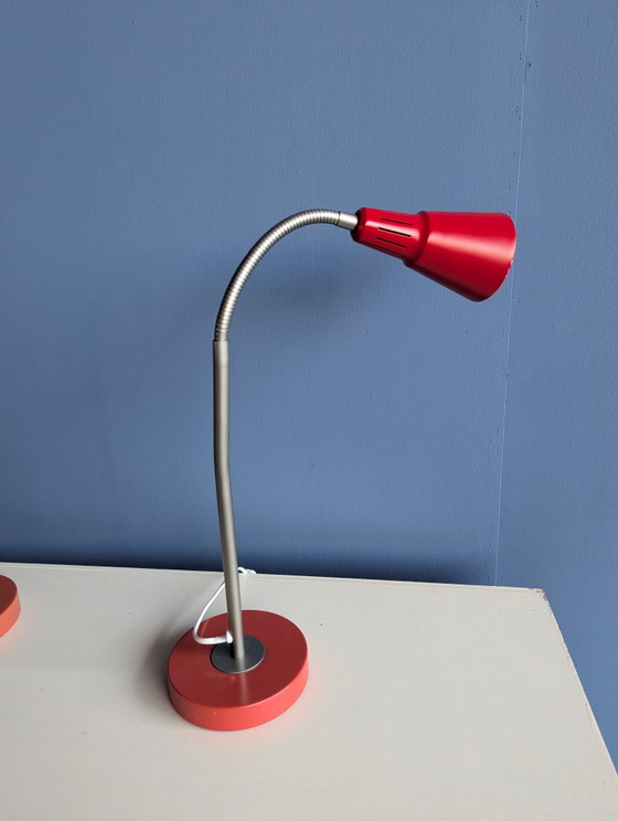 Image 1 of 2x vintage Ikea KVART desk lamp/night lamp
