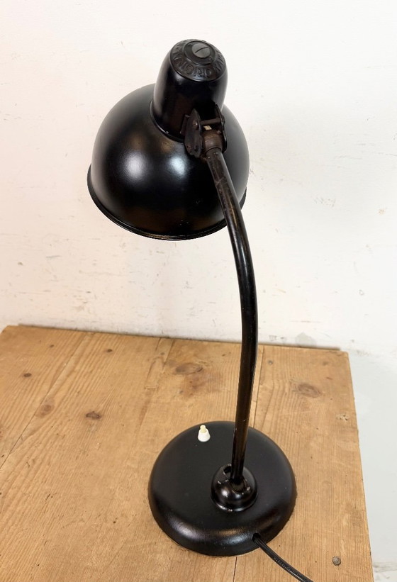 Image 1 of Lampada da tavolo nera vintage di Christian Dell per Kaiser Idell, anni '30