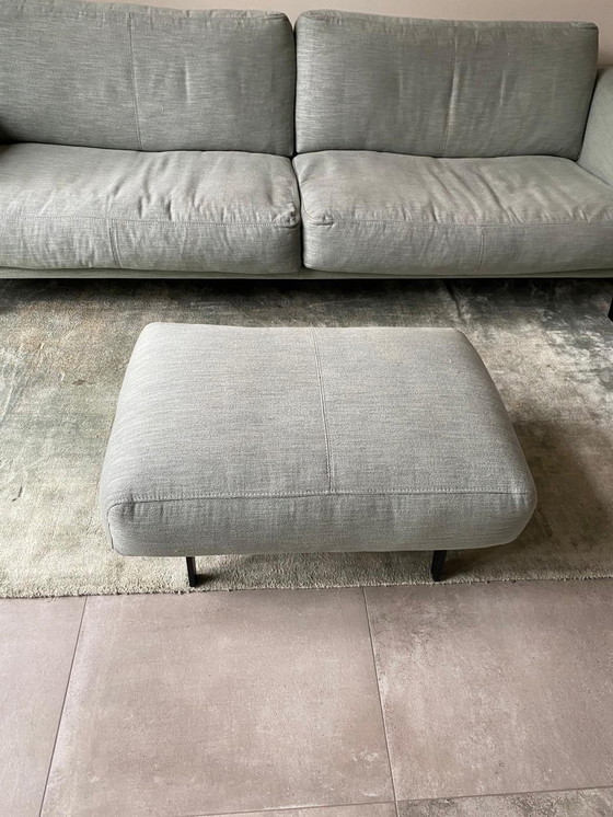 Image 1 of Very neat Leolux Bellice sofa with footstool