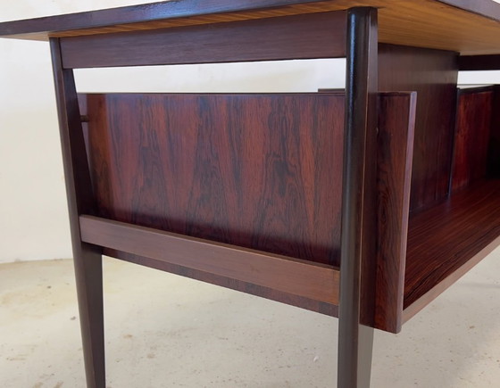 Image 1 of Rosewood Desk By Gunnar Nielsen For Tibergaard, 1960s.