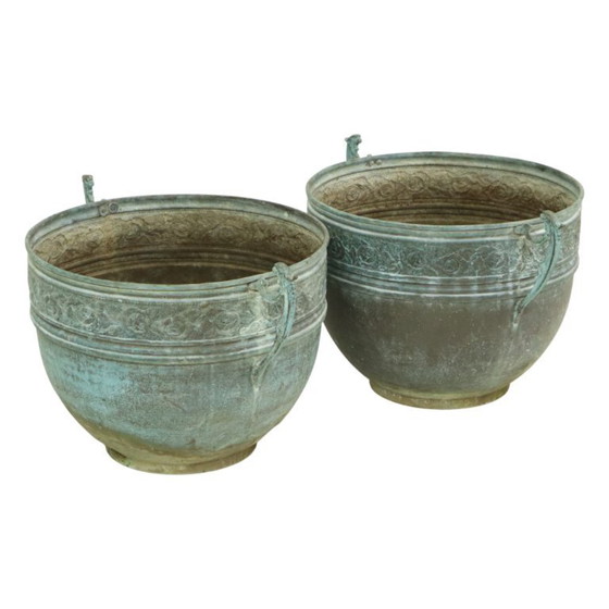 Image 1 of Vasi da fiori francesi Vasi da giardino Verdigris