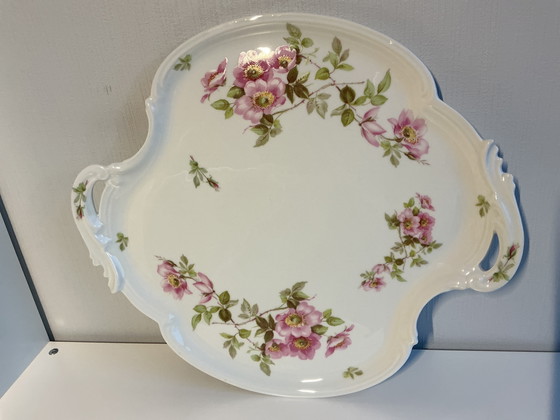 Image 1 of Grand plateau/plat de service en porcelaine (Limoges)