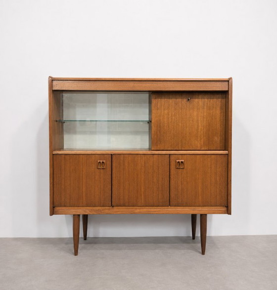 Image 1 of Credenza alta vintage scandinava in teak, anni '60