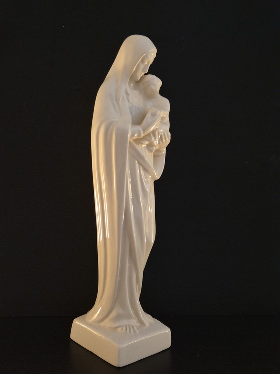Image 1 of Art deco Madonna B S J Venlo made in Holland plateel porcelain
