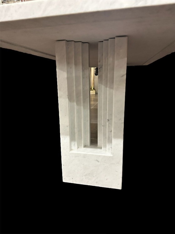 Image 1 of Delfi table in marble by Carlo Scarpa & Marcel Breuer for Simon