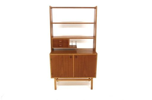 Scrivania da scrivania scandinava in teak, Hovmantorps, Svezia, 1960