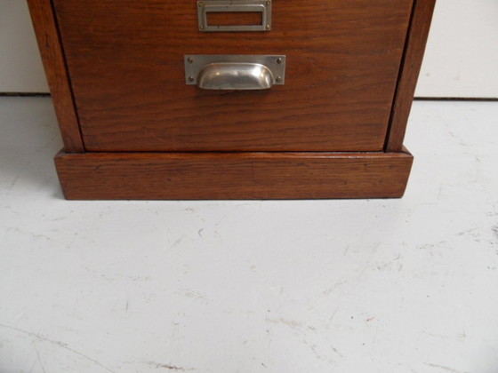 Mobile archivio vintage in rovere con cassetti – Cassettiere, Wood (photo 4 of 14)