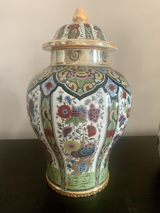 Image 1 of 1x set of vases Delft Petrus Regout