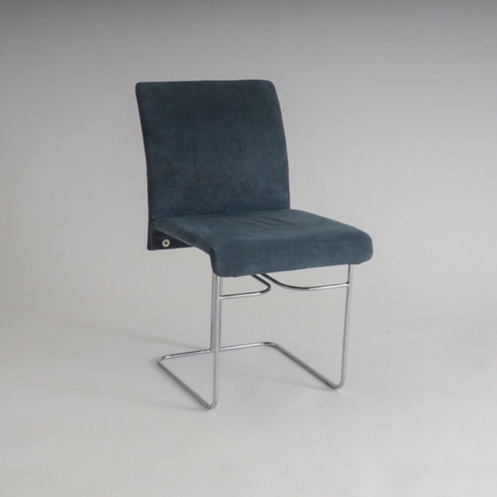 Image 1 of Set of 4 dining chairs by Ernesto Radaelli for Saporiti