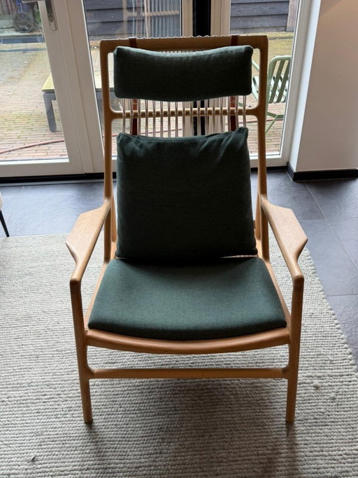 Gazzda Dedo Main Line Lounge chair with footstool