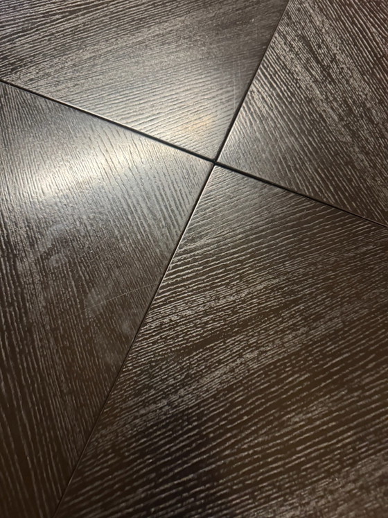 Quadrondo-Tisch von Erwin Nagel, Entwurf aus den 1980er Jahren, Rosenthal, Esstische, Holz, Schwarz (Foto 8 von 15)