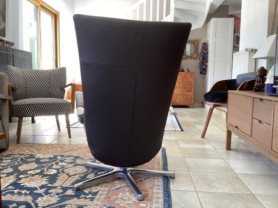 Image 1 of Poltrona girevole e reclinabile in pelle