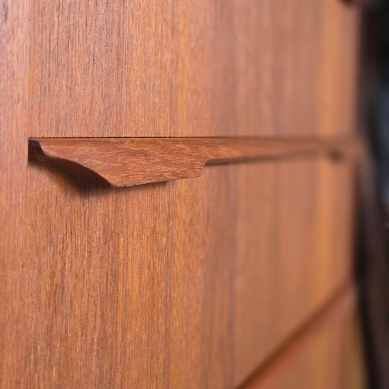 Vintage Teak Danish Chest of Drawers 1960s, Scandinavian 4 Drawers, Wood, Brown (photo 9 of 21)