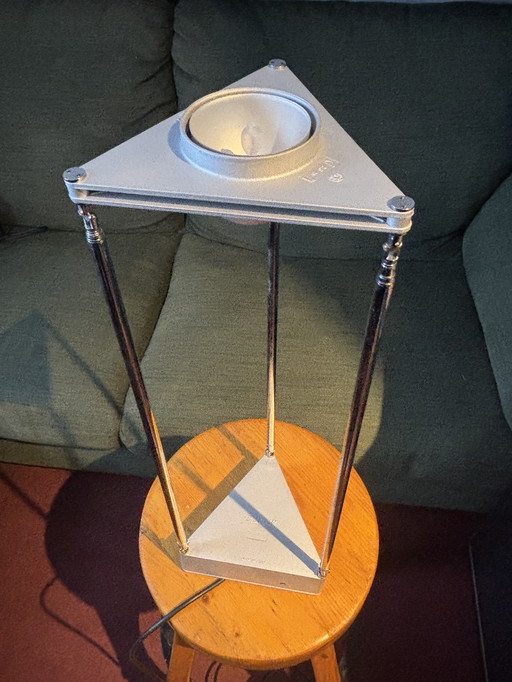 Kandido ceiling lamp - F. A. Porsche for Lucitalia - silver gray - rare