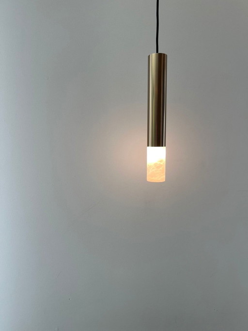 ONE A Alu-Bast Hanglamp Met Alabaster! – hanglampen, Aluminium