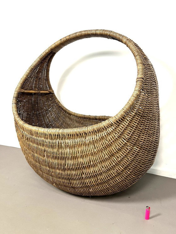 Image 1 of Rare panier en osier XXL de Rohé Noordwolde, Pays-Bas, années 1960