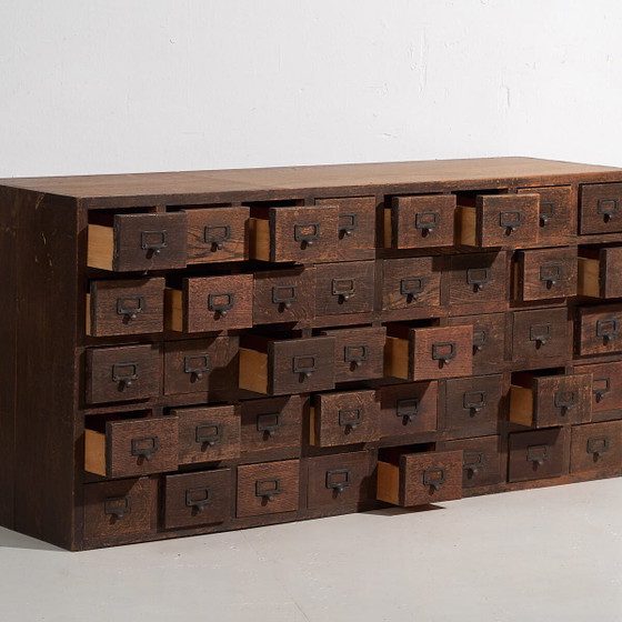 Credenza farmacia giapponese antica kusuri tansu - Periodo Taishō / Showa (ca.) #95 – Credenze, Iron (photo 4 of 40)