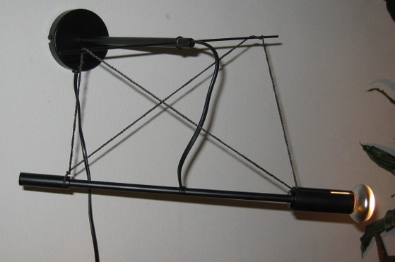 Image 1 of Lampe torche Herman Hermsen originale – 1983 – entièrement noire – excellent état