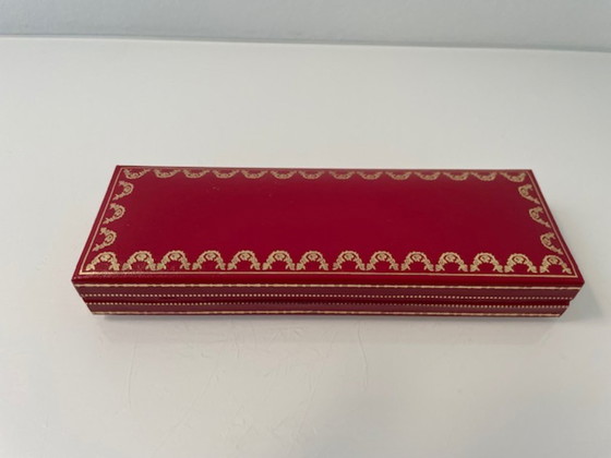 Image 1 of Penna a sfera Cartier Must Santos – Nuova, in platino, completa