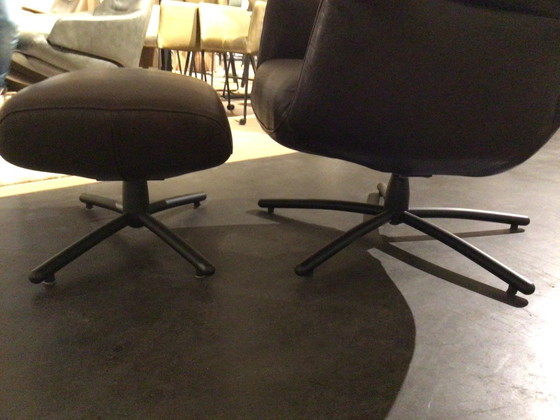 Image 1 of Poltrona relax LABEL vandenberg First Class con poggiapiedi