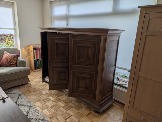 Image 1 of Brutalist oak sideboard - Mid-Century Modern