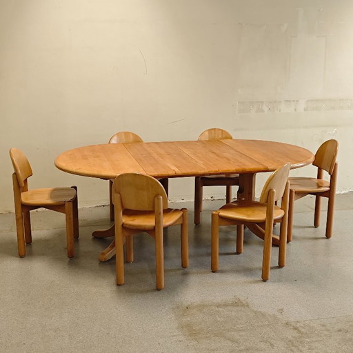 Vintage Rainer Daumiller eetkamerset