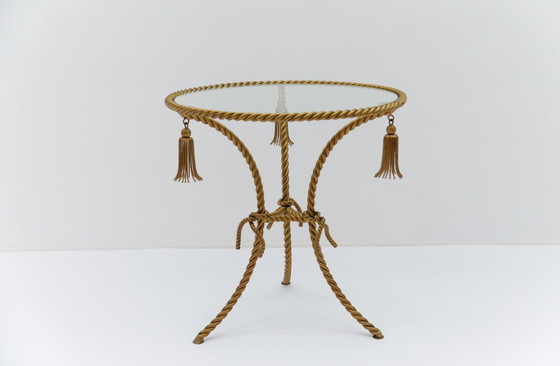 Image 1 of Table basse florentine en métal torsadé, Italie, années 1970