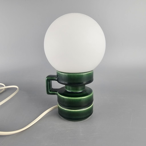 Vintage West German Fat Lava lamp. Kaiser Leuchten / Steuler, form number 74/10. green. WGP / MCM / 1960 / 1970.