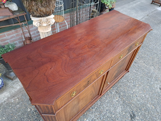 Image 1 of Buffet pliant hollandais ancien, buffet, console murale dim. 135x58cm et 93/144 cm de haut