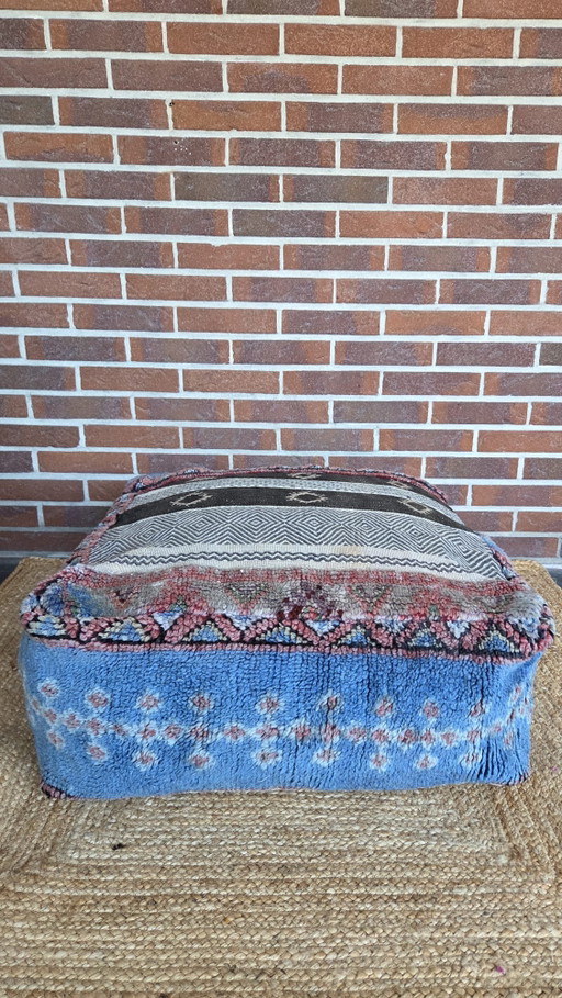 Pouf berbère vintage – hockers en poefs, Wool