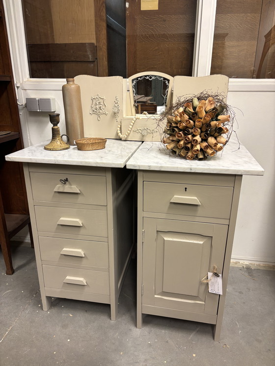 Image 1 of Vintage bedside tables / cabinets